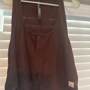 Vuori Dark Brown Tank Top